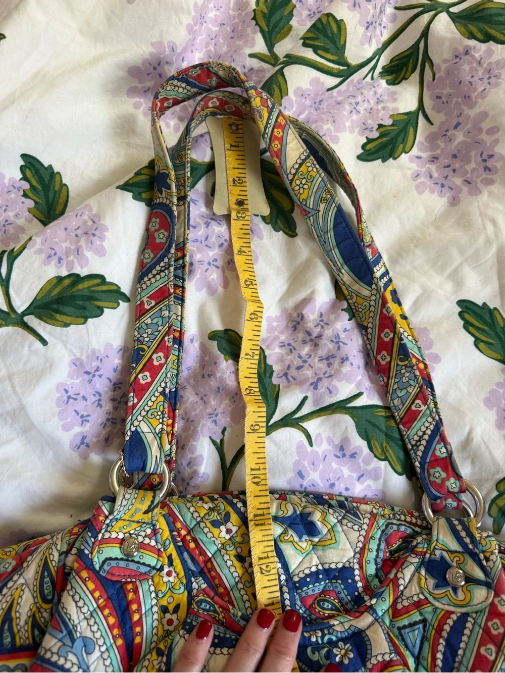 Vera Bradley Quilted “Marina Paisley” Shoulder Tote